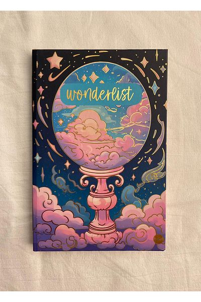 Planet Butik Wonderlist - دفتر ملاحظات بغطاء مطاطي وصلب