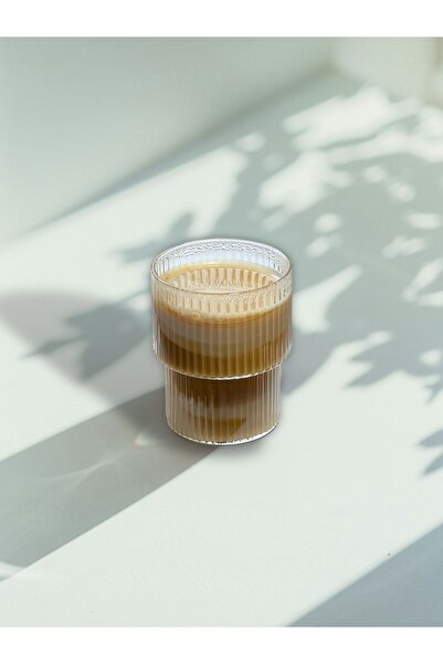 Heredot كوب زجاجي مقاوم للحرارة بتصميم أوريغامي سعة 300 مل