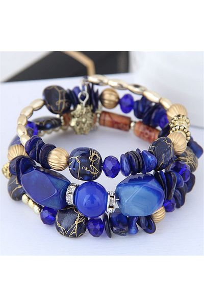 So Much Accesories Bohemian Blue Stone Bracelet - So-much 2