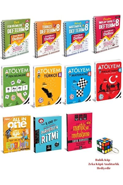 Arı Yayıncılık ARI YAYINCILIK  8.SINIF TÜM DERSLER  DEFTERİM - ATÖLYEM SETİ- ...