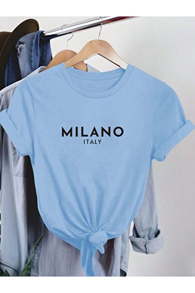 FAVORİST ITALIA MILANO Tricou oversize din bumbac unisex - cu mânecă scurtă