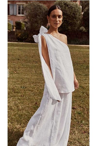 dshee woman طقم بدلة كتان