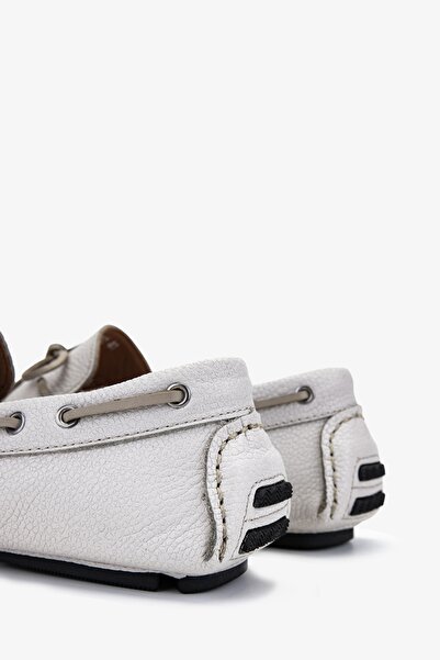 Valmenti Veronique Чоловічі - Білі шкіряні лофери