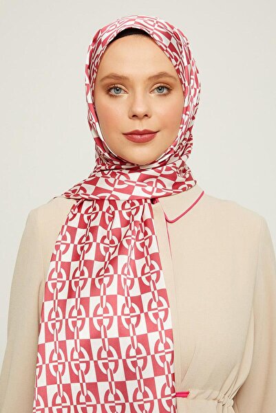 Levidor Burgundy Square Double Colored Shawl - Angel Model