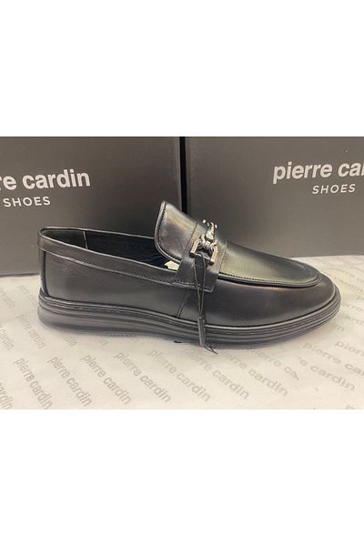 Pierre Cardin 90395 Μαύρη λαστιχένια σόλα ελαφριά ανδρικά παπούτσια casual