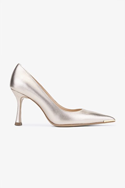 Valmenti Kastin Kadın Gold Hakiki Deri Topuklu Ayakkabı