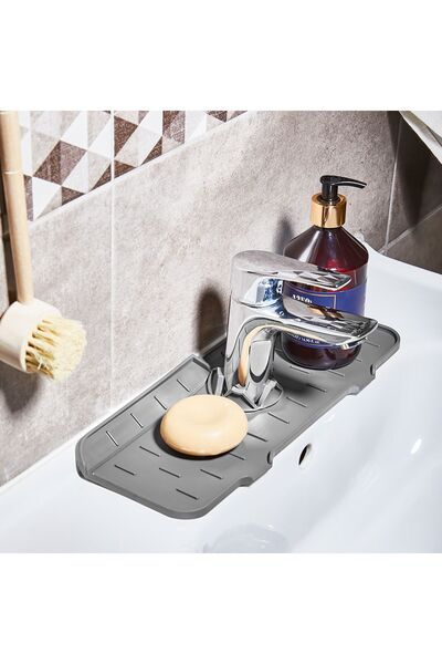 Heredot Mithra Life Gray Silicone Water Holder - Tap Mat Mıt1033