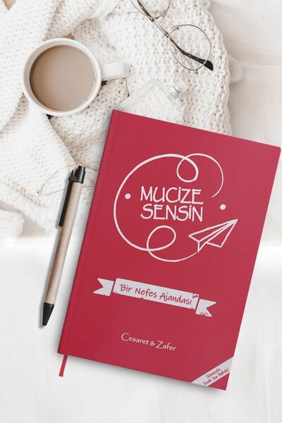 asha vibes Mucize Sensin Tarihsiz Ajanda. 192 Sayfa, 25x17 Cm Kırmızı Kapaklı...