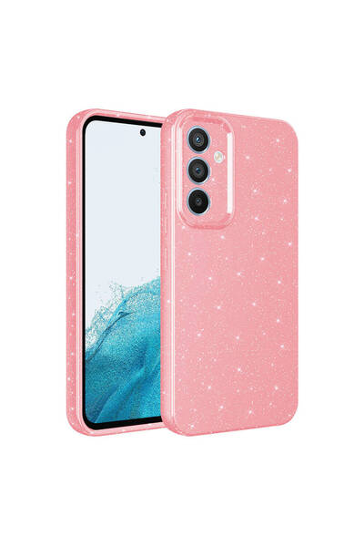 Gpack Samsung Galaxy S23 FE Kılıf Koton Simli Silikon Arka Kapak Kamera Korum...