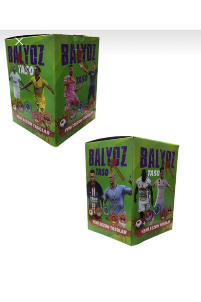 ERTOYS STORE Süper Final Kart - BALYOZ TASO YENİ SEZON TASOLAR Futbol Kalın Renkli Taso 25 Adet