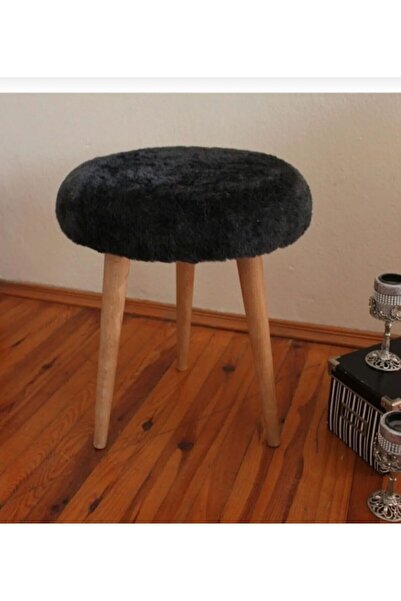 T.ipekli Yuvarlak puf berjer puf makyaj masası sandalye çocuk pufu bebek pufu ayakabilik berjer