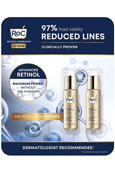 Roc Retinol Correxion Deep Wrinkle Yüz Serumu Set 2x30ML