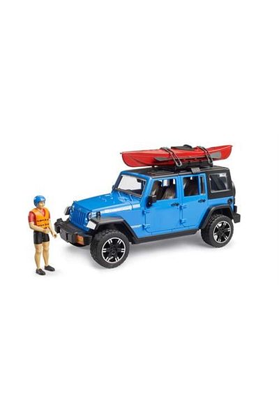 Bruder Jeep Wrangler U. Rubicon, Canoe and Driver Br02529