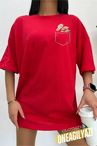 oneagılyazı Prevelika majica sa cvetnim printom