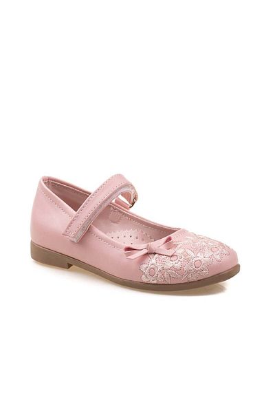 m2s Powder Girl's Embroidered Ballerinas