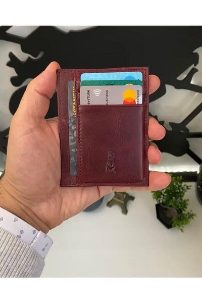 Roan Haiki Leather Card Holder/business card holder