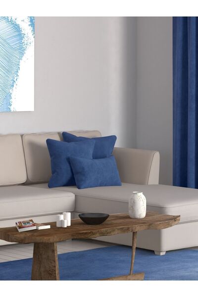 Perle Home Daily Series Safir Rengi Kırlent Yastık Kılıfı