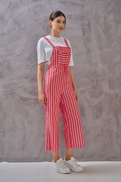 SHUGAA Long Linen Women's Striped Dress