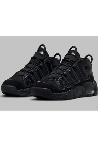 Nike The “Triple-Black” GS Pack Adds The Nike Air More Uptempo