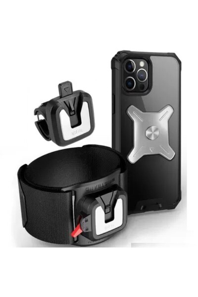 Genel Markalar Bisiklet Motorsiklet Gidon Telefon Tutucu 2in1 Kol/Bilek Takıl...