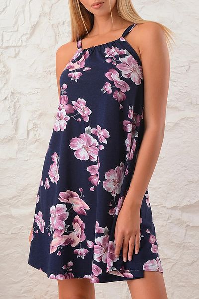 CrazyShopping Γυναικείο φόρεμα με φλοράλ σχέδιο