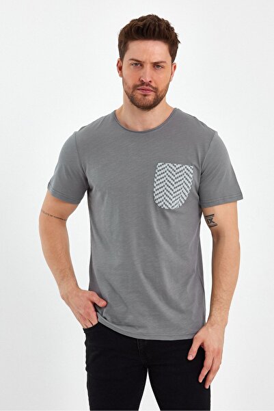 UOMOPARK 2601 Ανδρικό - Μπλουζάκι με τσέπες και κοντομάνικο