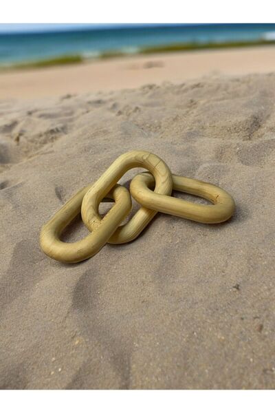 Umay Project Doğal Ahşap Zincir / Halka / Halat Dekor Obje Heykel Dekor Dekorasyon