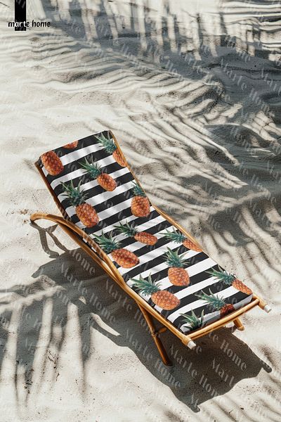 Marte Home 75X220 cm Printed Color Rubbered Lounge Beach Towel