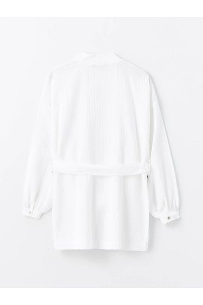 LC Waikiki LCW Vision Oversize dámské kimono - šálový límec, pevný dlouhý rukáv