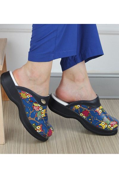 Hipokrat Medikal Sabo Full Orthopedic Hippocratic Patterned Sabo Slippers