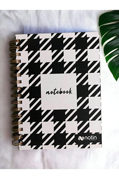 notin paper A5 Kareli 15x21 Cm Spiralli Sert Kapak 112 Yaprak Defter
