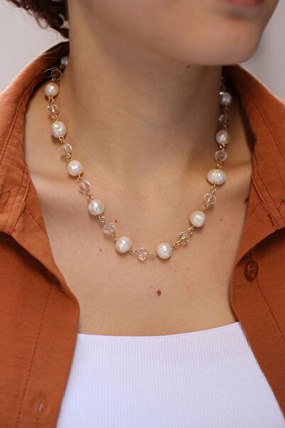 Pearl & Crystal Necklace