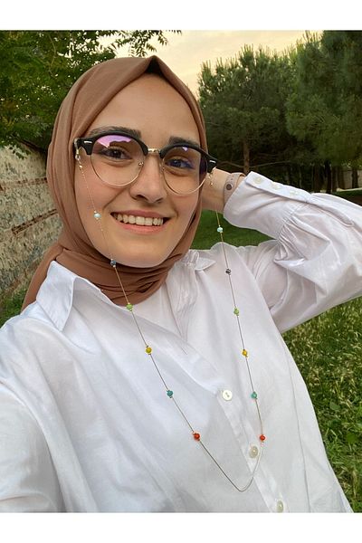 Della Pianto Colored Beads Special Design Glasses Chain