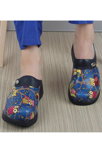 Hipokrat Medikal Sabo Full Orthopedic Hippocratic Patterned Sabo Slippers