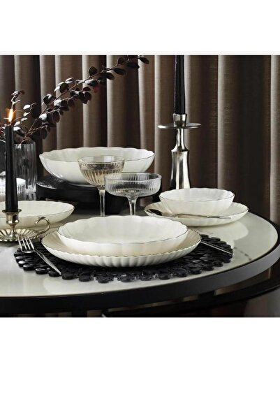 Kütahya Porselen KÜTAHYA PORSELEN PLATİN LUZ 28 PARÇA YEMEK TAKIMI