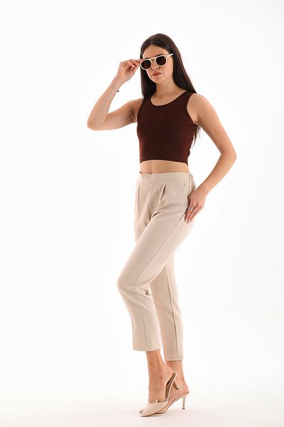 B.HE.Z TTL - Comfortable Sports Women's Pants with Back Belt Elastic and Side Pocket