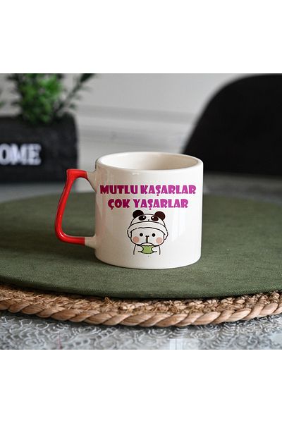 GünayStore Luxury Double Turkish Coffee Cup - Funny Motto for Friend and Lover, Motivational Design