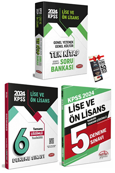 Data Yayınları 2024 KPSS Data Lise Ön Lisans Soru Bankası+Data Lise Ön Lisans...