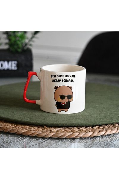 GünayStore Luxury Double Turkish Coffee Cup - Funny Motto for Friend and Lover, Motivational Design