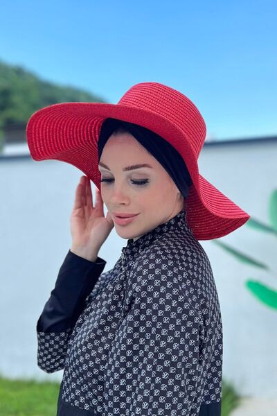 Remsa Mayo Red Straw Hat - RŞ-64