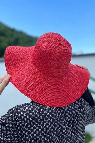 Remsa Mayo Red Straw Hat - RŞ-64