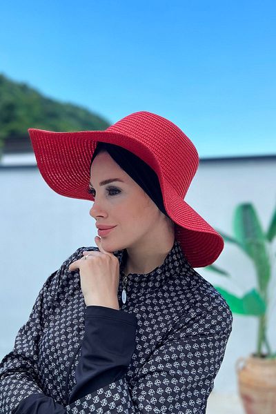 Remsa Mayo Red Straw Hat - RŞ-64