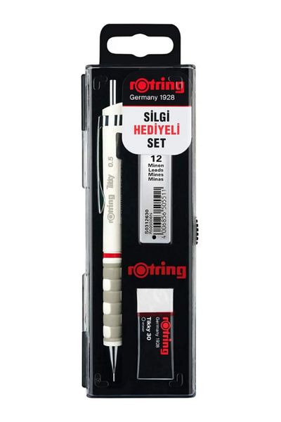 Rotring Tikky 0.5 White Versatil Tip Pen Set