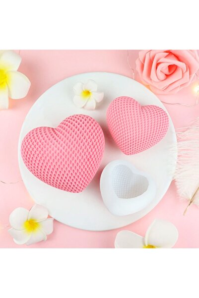 HogART Design Büyük Boy Kalp Mum Sabun & Kokulutaş Silikon Kalıp