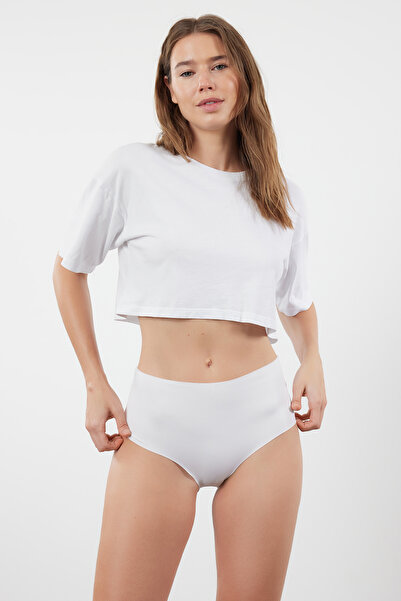 Trendyol Collection Negru - Chiloți tricotați hipster tăiați cu laser, multicolori, 3 piese