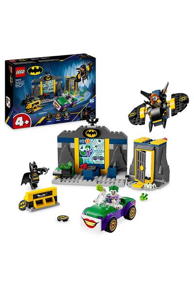 LEGO DC Batman™ - Age 4 and Up Set: Batman™, Batgirl™ and Joker™ Batcave with™ 76272 (184 Pieces)