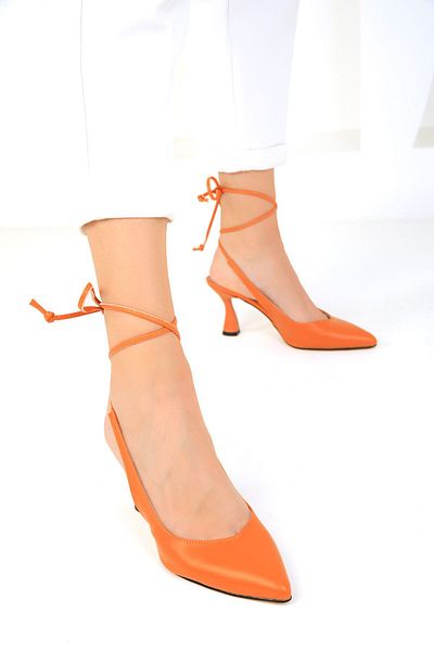 SOHO Orange Klassische Damenschuhe mit Absatz 15776