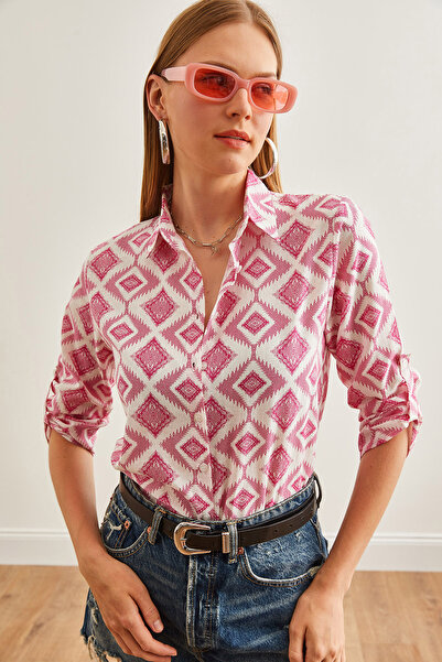 Olalook Női Baklava fukszia ujjú, összehajtható vászoning GML- 19000825