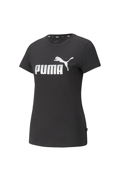 Puma Ess Metallic Logo Tee Damen-T-Shirt