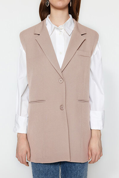 Trendyol Modest Κλειστό γιλέκο με πέτρινη επένδυση TCTSS23YL00022